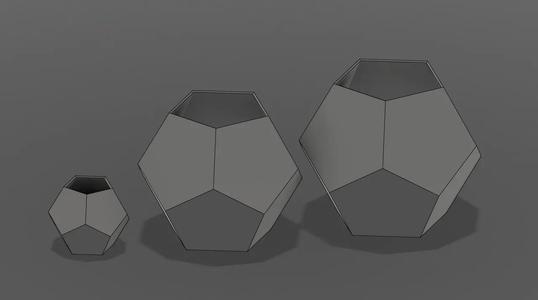 Dodecahedron Planter/Pentagon Planter