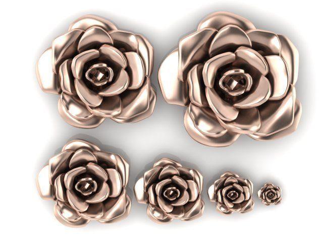 6 pieces of flowers