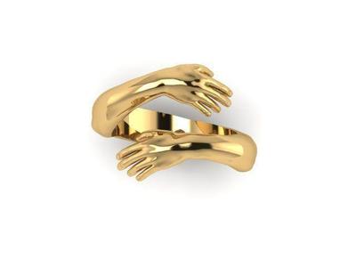 Hug ring hands ring