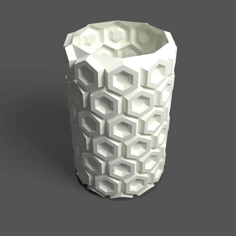 Hexagon vase