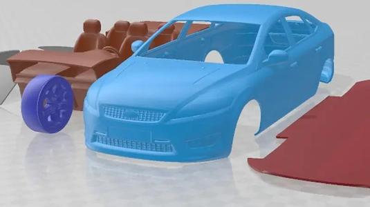 Ford Mondeo 2008 Printable Car