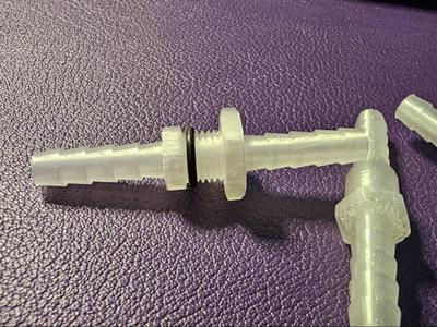 Thru Wall Hose Barb – 6mm Hose