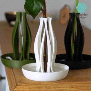 Mordern Vase "Emberflare" | Propagation Vase STL to 3D print | Open Water Design