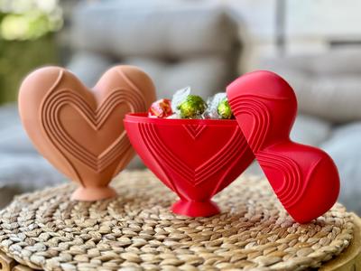 Standing Heart Box - Wedding Gift - Candy Bowl