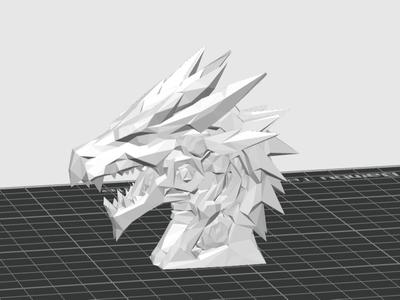 DRAGON MECHA LOW POLY