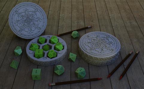 Art devo Dice Holder
