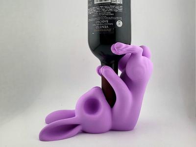 bunny wine bottle holder Easter drunk rabbit