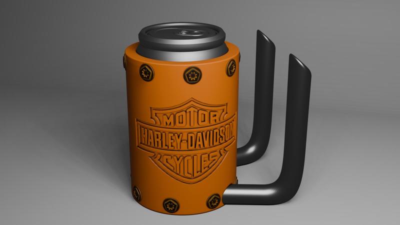Harley Davidson Beer Can Holder 