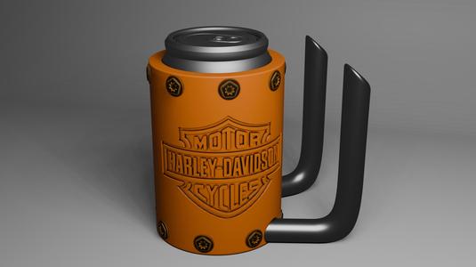 Harley Davidson Beer Can Holder