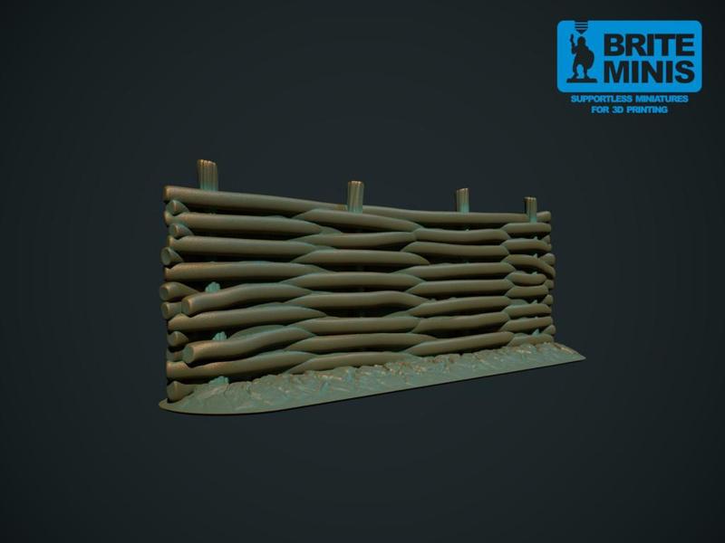 Wicker fence (Supportless, FDM friendly)