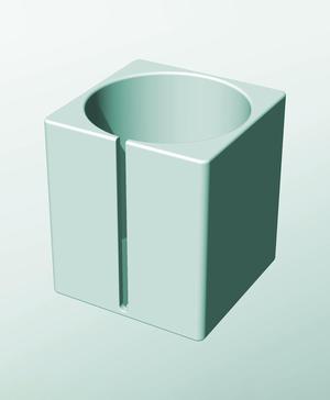 CS162-200-S Modular Stacking slotted container for home decor