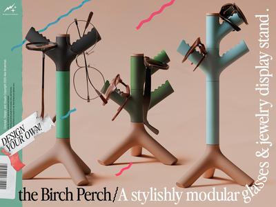 The Birch Perch: A stylish glasses display stand