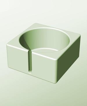 CS128-70-S Slotted container modular stackable module bin box