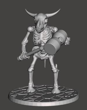 Skeleton Warrior Beastman Cow/Bull – WarHammer