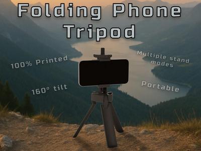 Folding Phone Tripod | Adjustable | 100% Printed