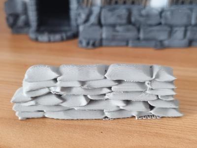 Sandbags Barrier – Perfect for Tabletop Wargames