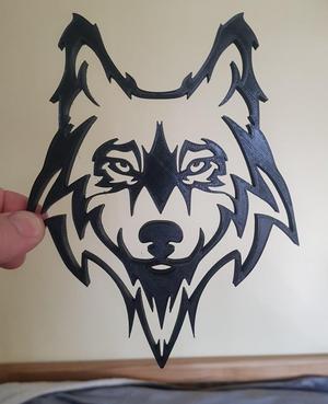 2D Wolf head