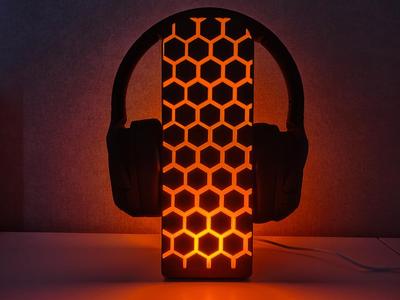 Headphone stand. Lamp Kit 001