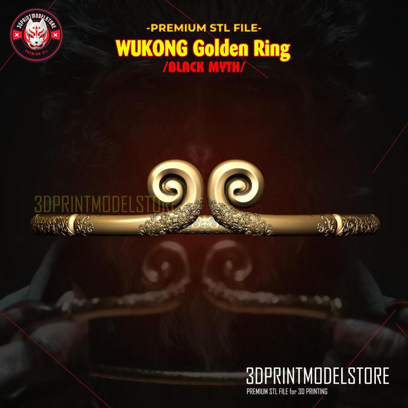 Black Myth Wukong Golden Ring – Sun Wukong Ring Cosplay Props