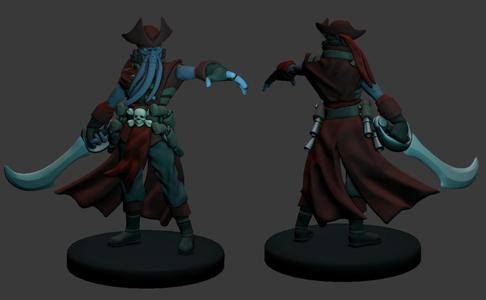 Illithid Pirate Miniature