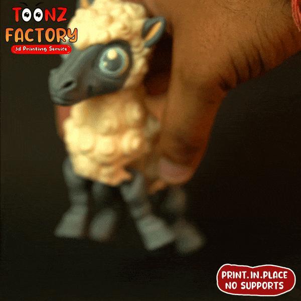 CUTE FLEXI SHEEP AND GOAT ARTICULATED