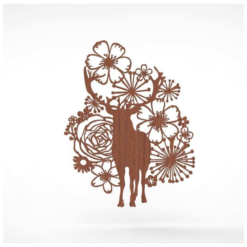 a deer in a flower
