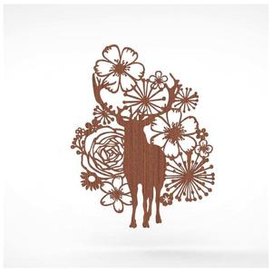 a deer in a flower