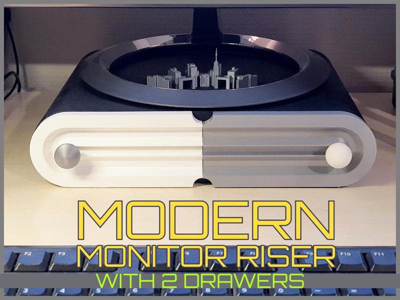 Modern monitor riser