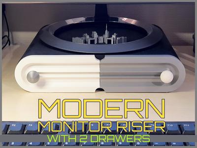 Modern monitor riser