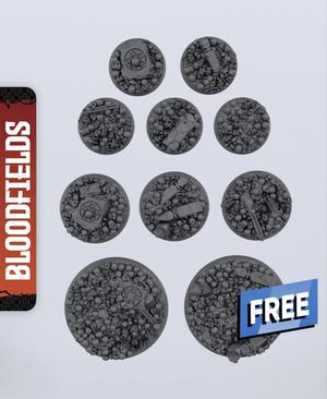 Bases Skull Set – With Free Dragon  – 5e DnD Inspired for RPG and Wargamers
