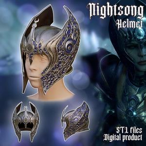 Fantasy Nightsong  Dame Aylin Armor Helmet Baldurs Gate 3
