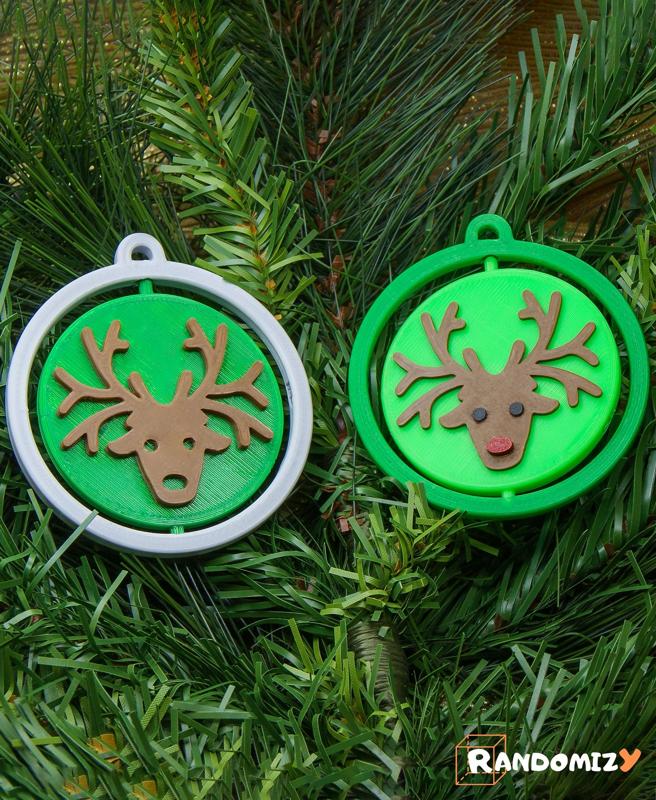 Spinning Ornament (Reindeer)