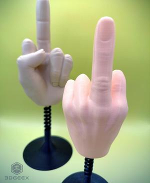 Springy Middle Finger Desk Decor