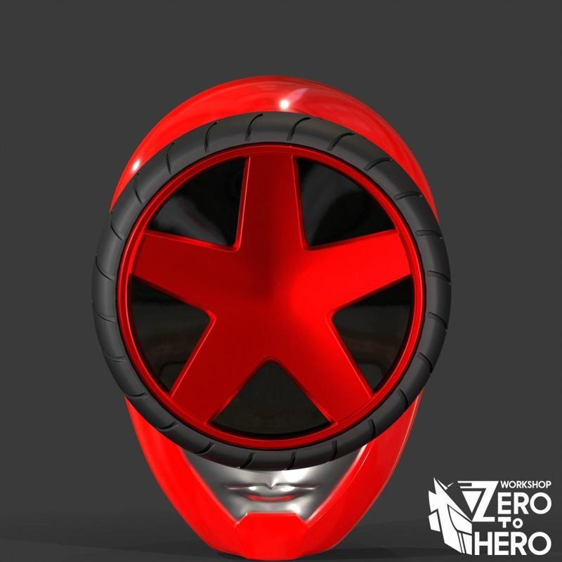 Super sentai Boonboomger Red Ranger Helmet