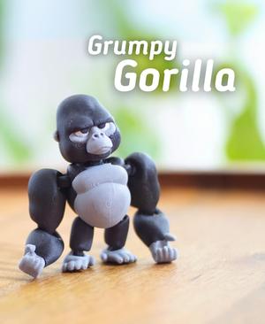 Grumpy Gorilla - Articulated Fidget Gorilla - Ludo Animal