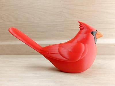 Sitting Northern Cardinal