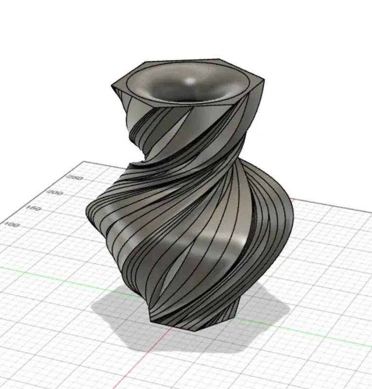 Vase Torsade