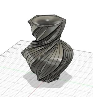 Vase Torsade