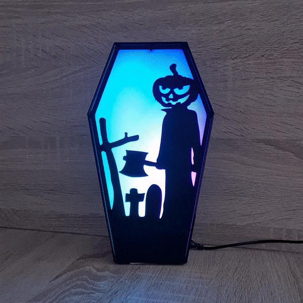 HALLOWEEN COFFIN LED LAMP