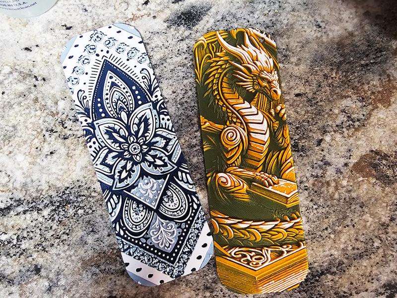 Dragon Bookmark – Hueforge – 4 colors
