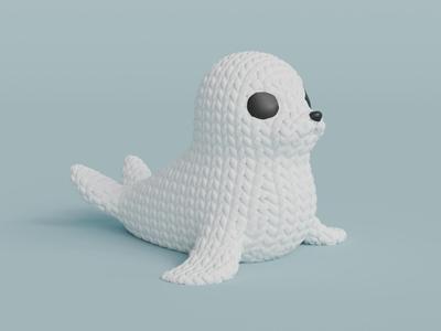 Knitted Seal