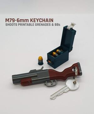M79-6mm Grenade Launcher Keychain — Functional Blaster