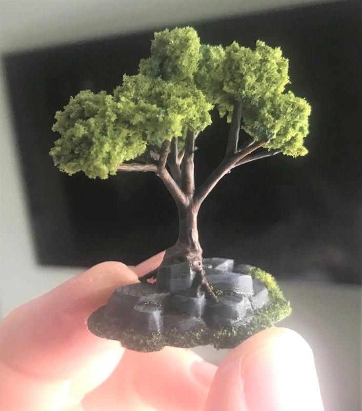 Wargaming Tree growing on Rocks / Ruin