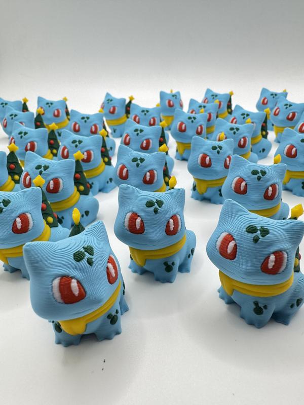 Christmas Bulbasaur Pokemon (Nosupport, 3mf included)