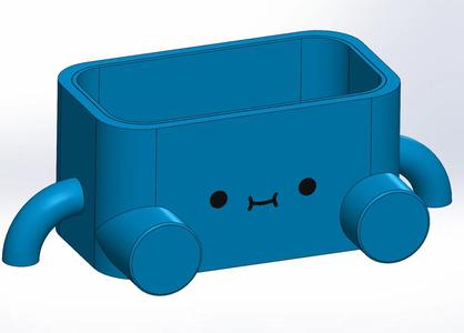 Lego Happy plants pot 3D printable