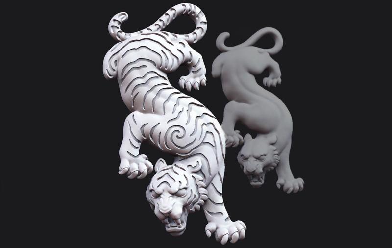 Descending Tiger