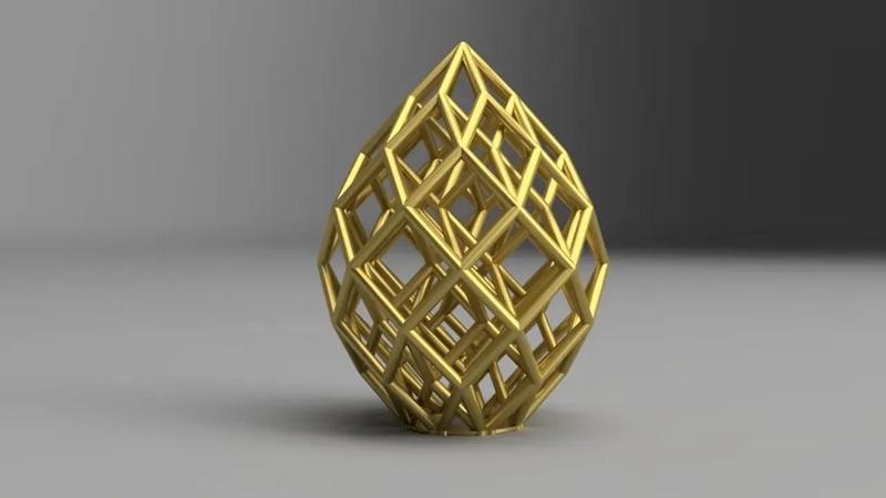 Cubic Lattice Statue