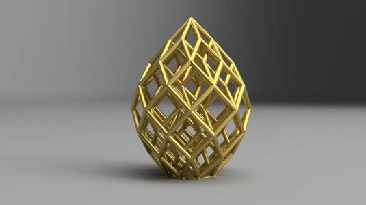 Cubic Lattice Statue