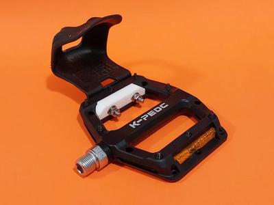 K-PEDC Mtn. Bike Pedals – Toe Clip Adapters for 1/2 or Full Toe Clips