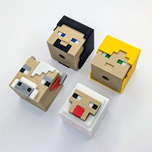 Minecraft Beads Starter Set – Steve, Alex, Cow, Sheep